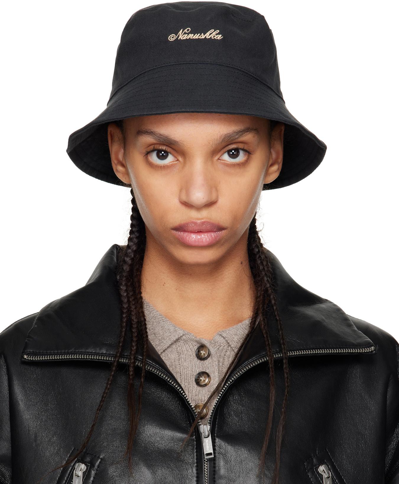 Black Caran Bucket Hat by NANUSHKA
