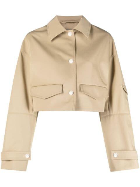 Bracha cropped shirt jacket by NANUSHKA