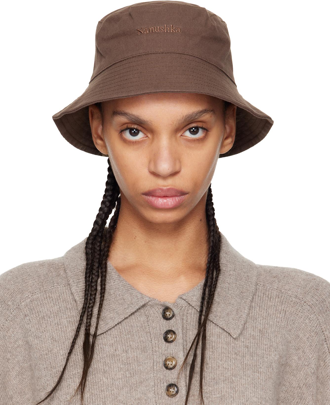 Brown Caran Bucket Hat by NANUSHKA