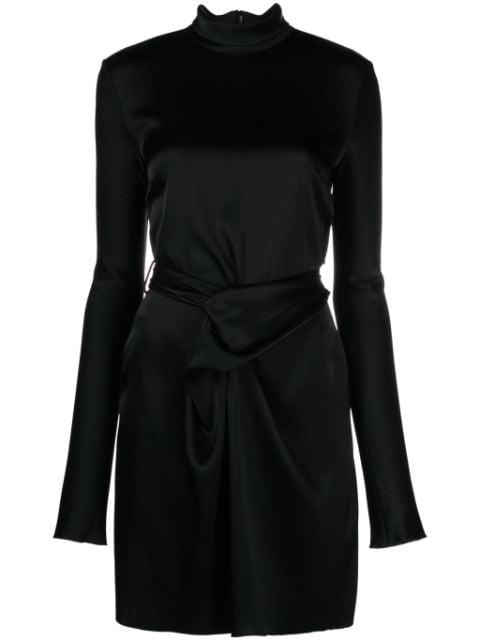 Charon twisted satin dress by NANUSHKA