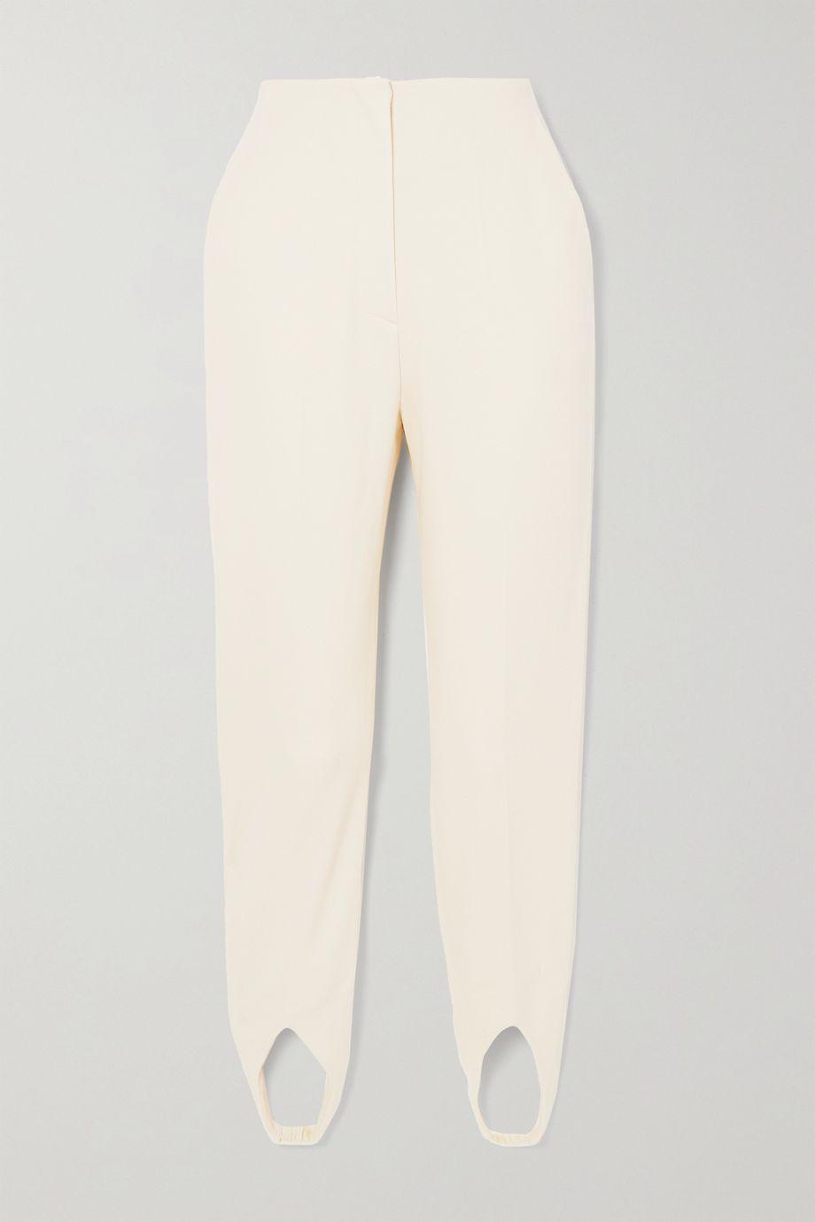 Darby jersey-crepe tapered stirrup pants by NANUSHKA Darby jersey-crepe tapered stirrup pants by NANUSHKA