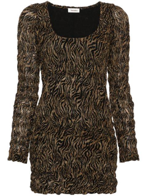Frensi zebra-print minidress by NANUSHKA