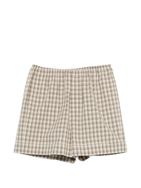 Hira relaxed fit check shorts by NANUSHKA