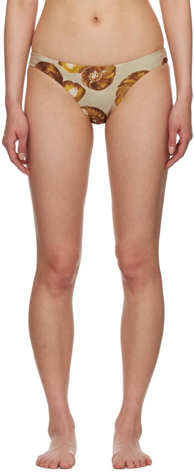 Khaki Merve Bikini Bottoms by NANUSHKA