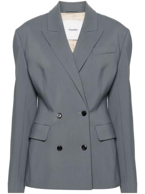 Laane double-breasted blazer by NANUSHKA