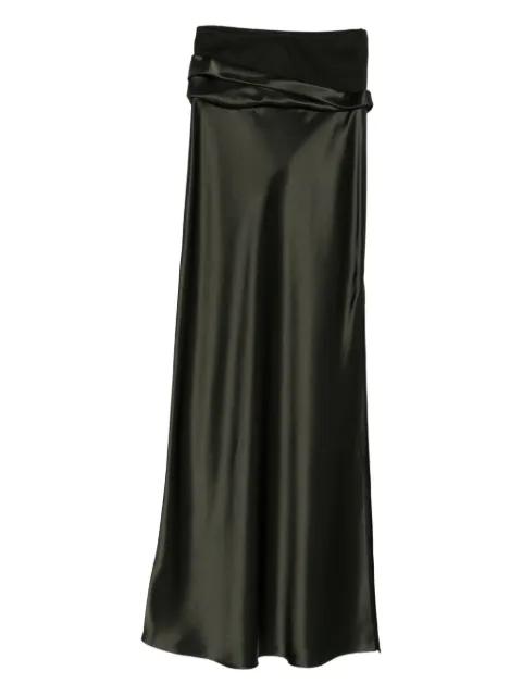 Letto draped-detail maxi skirt by NANUSHKA