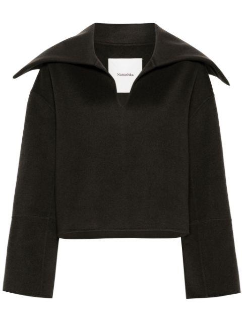 Maxe spread-collar jumper by NANUSHKA