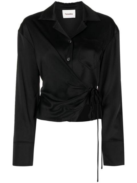 Merano wrap shirt by NANUSHKA