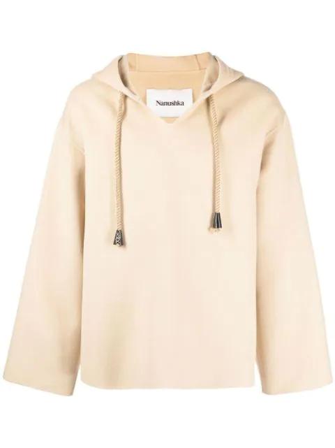 Moshe long-sleeve hoodie by NANUSHKA