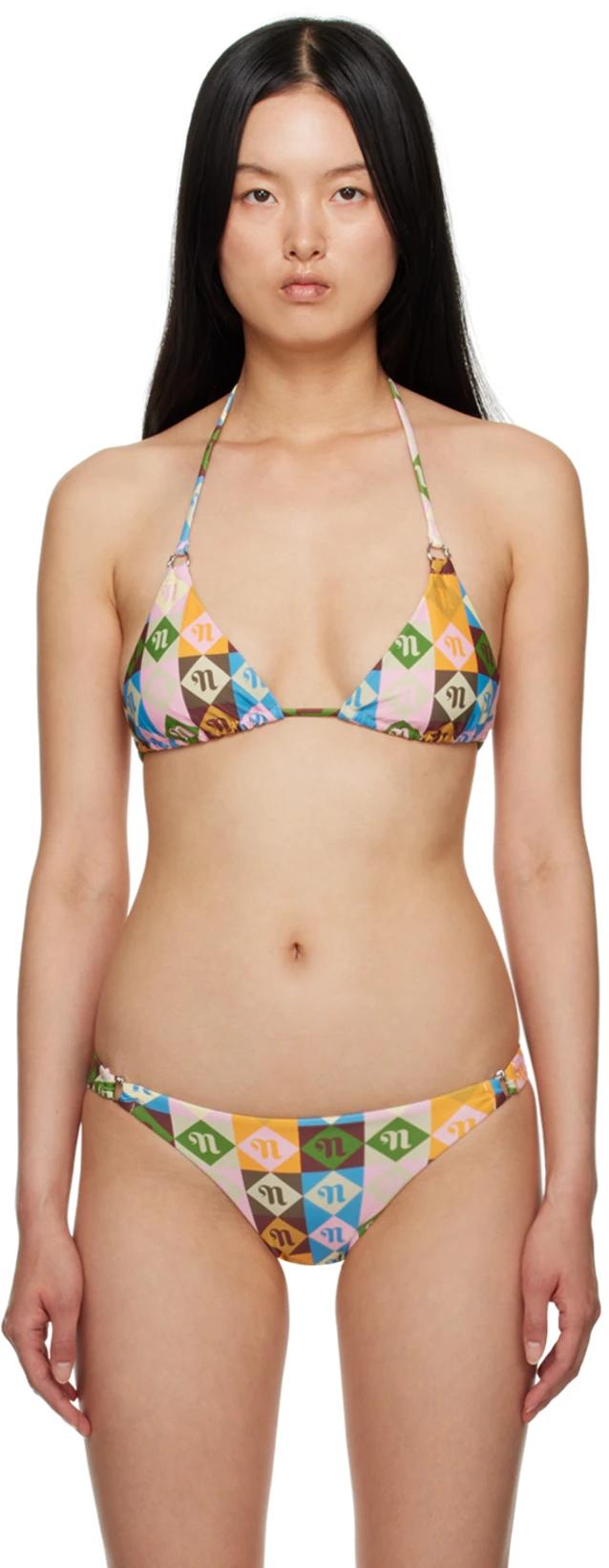 Multicolor Zaida Bikini Top by NANUSHKA