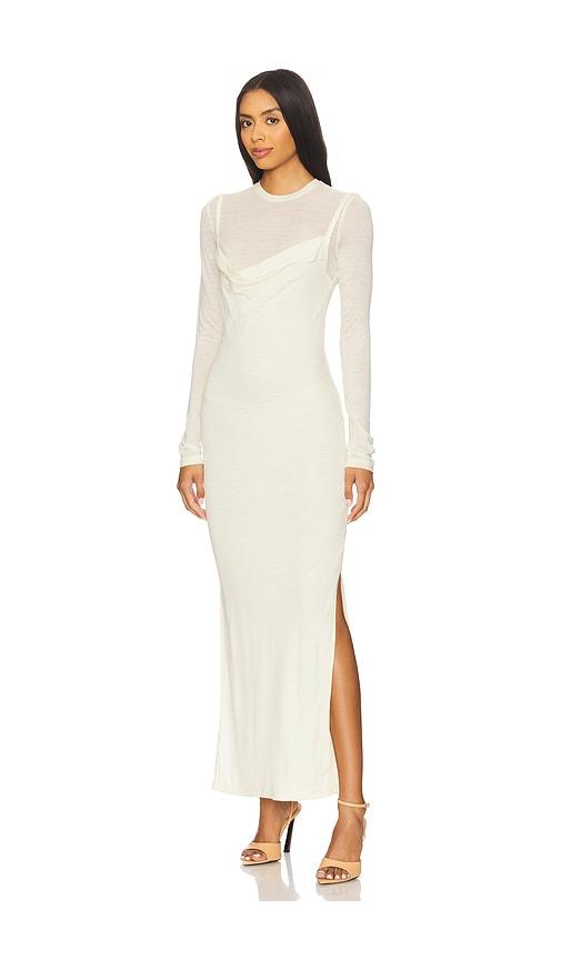 Nanushka Linora Dress in Ivory by NANUSHKA