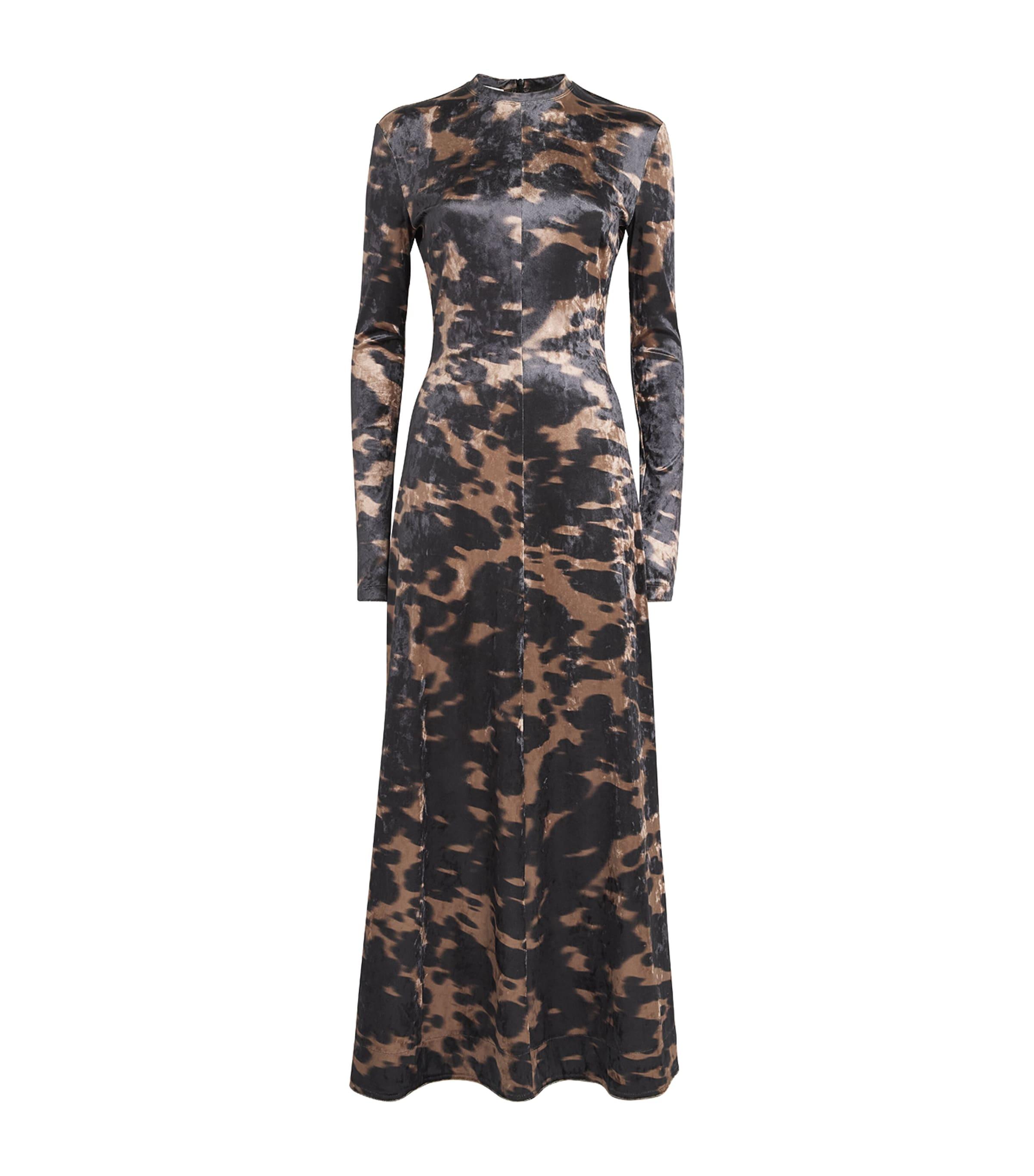 Nanushka Stretch-Velvet Jynx Midi Dress by NANUSHKA