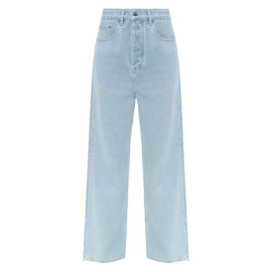 Nanushka Sun Bleach Josine Wide-Leg Denim Jeans by NANUSHKA