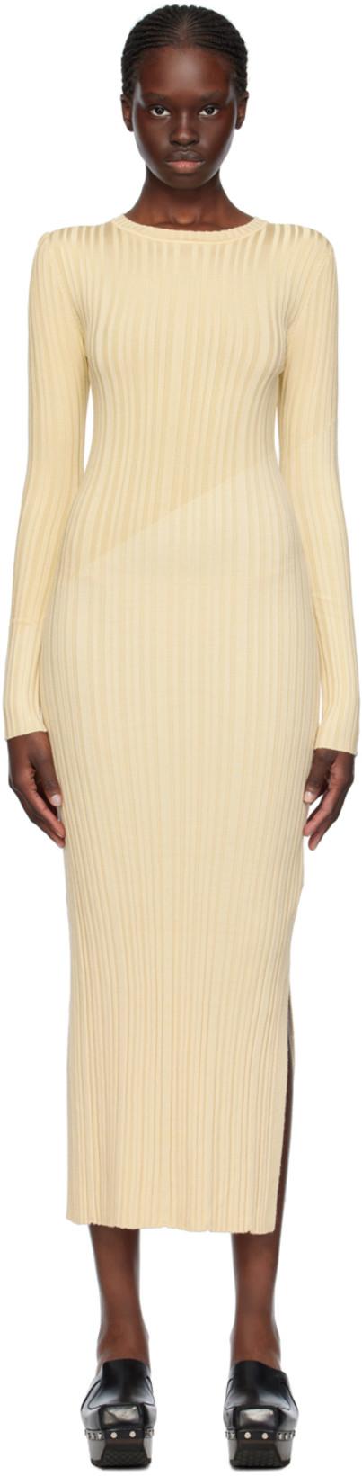 Off-White Maeron Maxi Dress by NANUSHKA