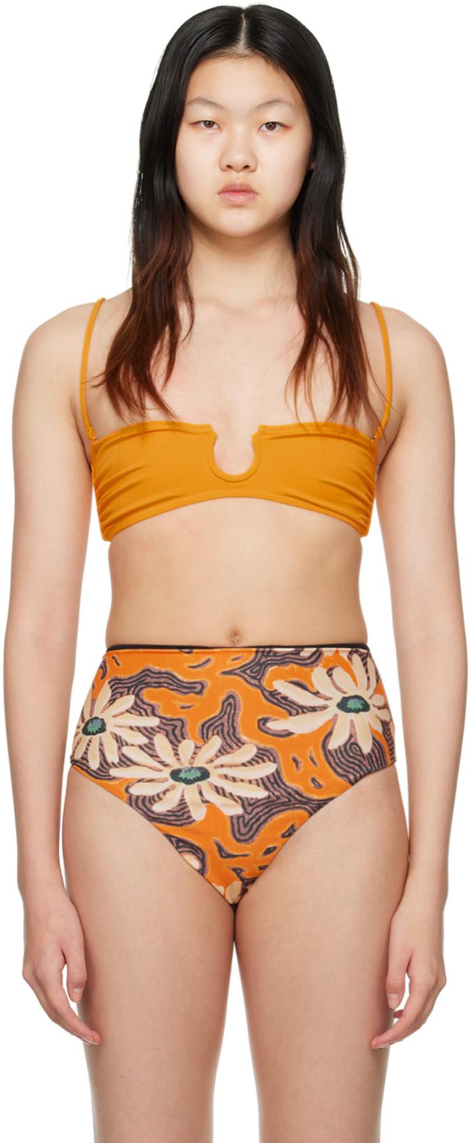 Orange Mahy Bikini Top by NANUSHKA