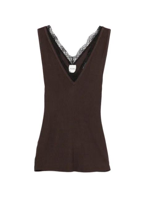 Siara V-neck tank top by NANUSHKA