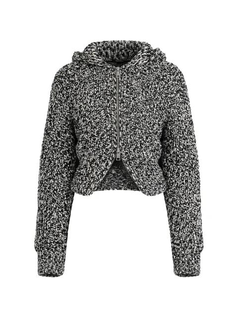 Sonnet knitted hoodied jacket by NANUSHKA