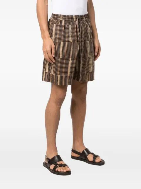 Striped elasticated-waist Shorts by NANUSHKA