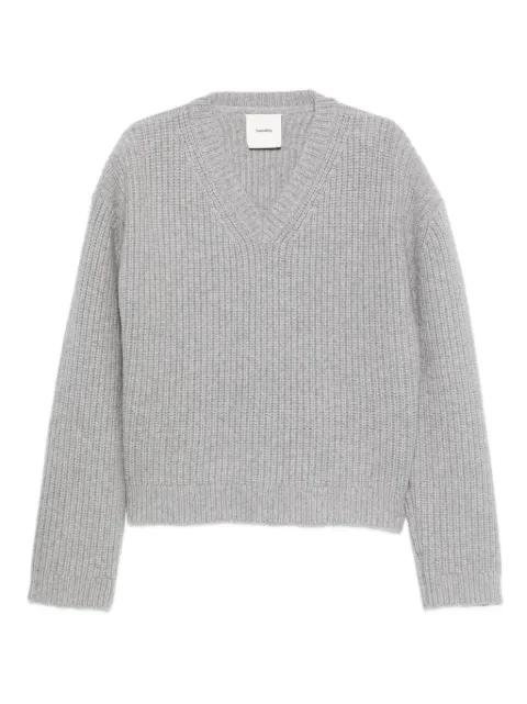 V-neck ribbed sweater by NANUSHKA