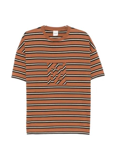Wren monogram-patch striped T-shirt by NANUSHKA