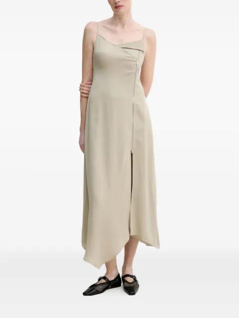 asymmetric zip-up dress by NANUSHKA