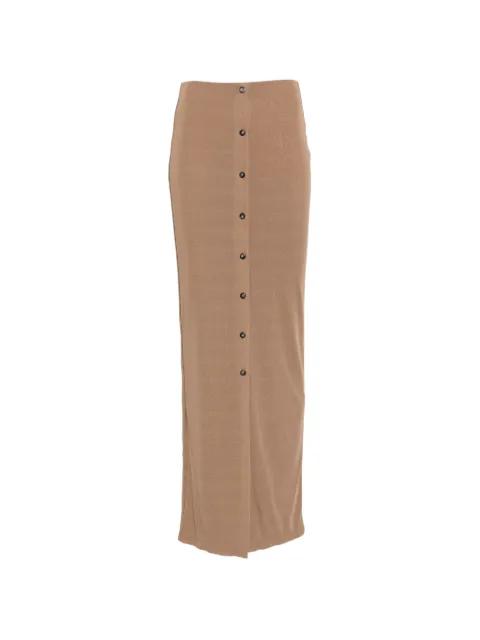 button-down maxi skirt by NANUSHKA