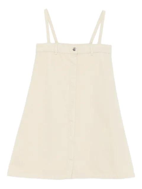 button-front sleeveless mini dress by NANUSHKA