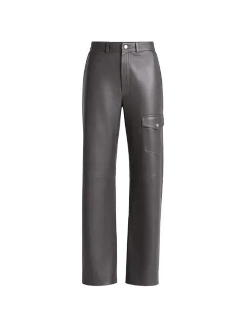 cargo-pocket leather trousers by NANUSHKA