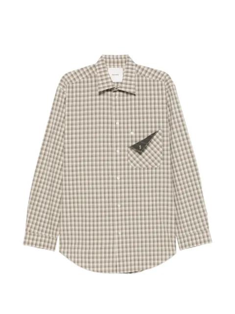 check-print chest-pocket shirt by NANUSHKA