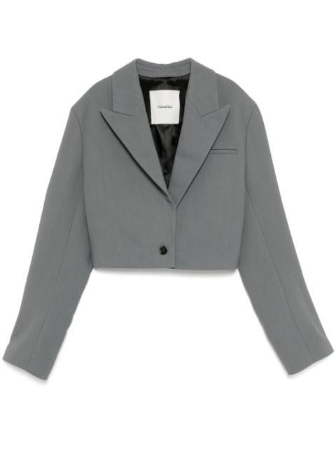 cropped boxy fit blazer by NANUSHKA
