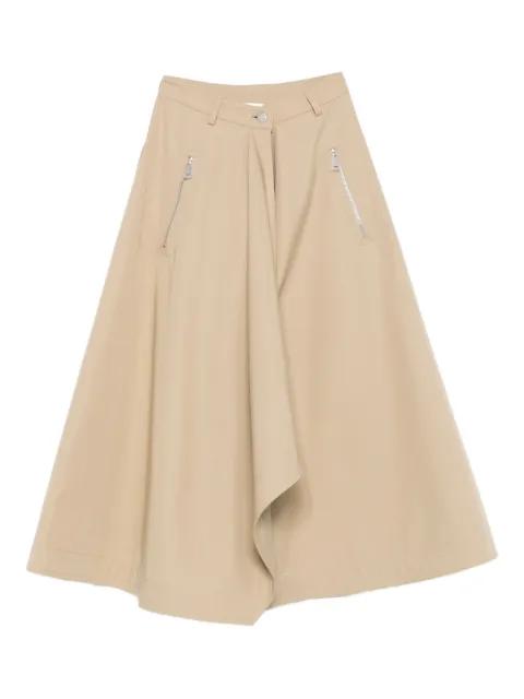 drape-front skirt by NANUSHKA