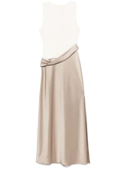 draped-detail maxi dress by NANUSHKA
