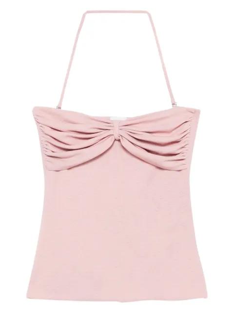 draped-detail top by NANUSHKA