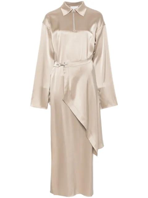 draped midi dress by NANUSHKA
