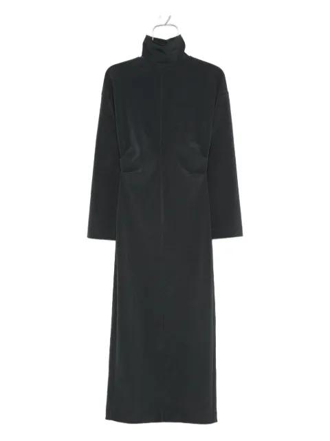 draped turtleneck maxi dress by NANUSHKA