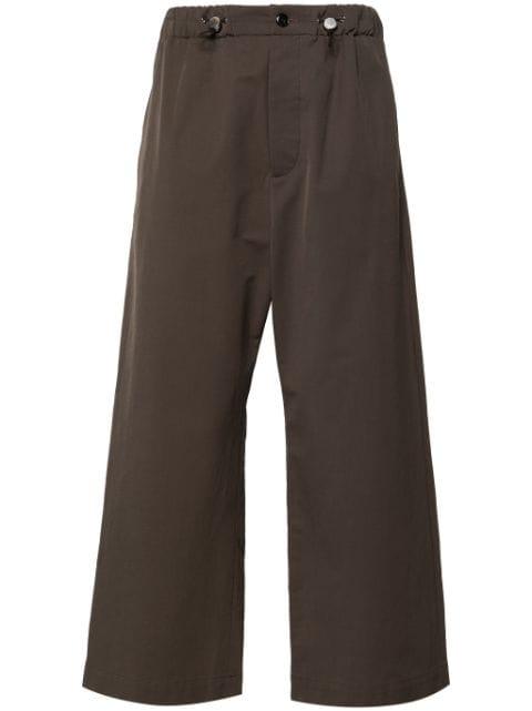 drawstring straight-leg trousers by NANUSHKA