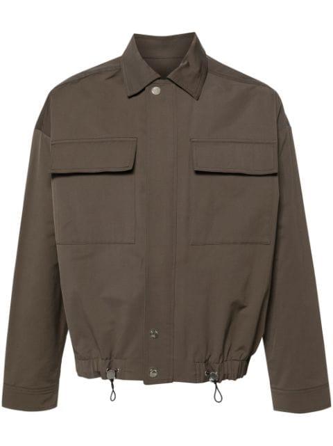 drawstring twill shirt jacket by NANUSHKA