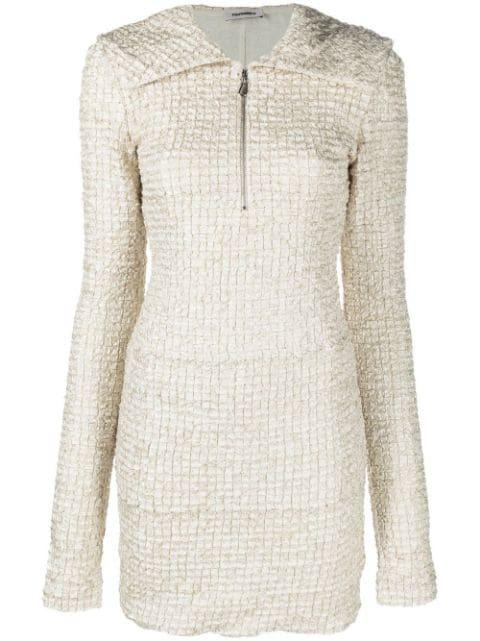 dribbled ribbon minidress by NANUSHKA