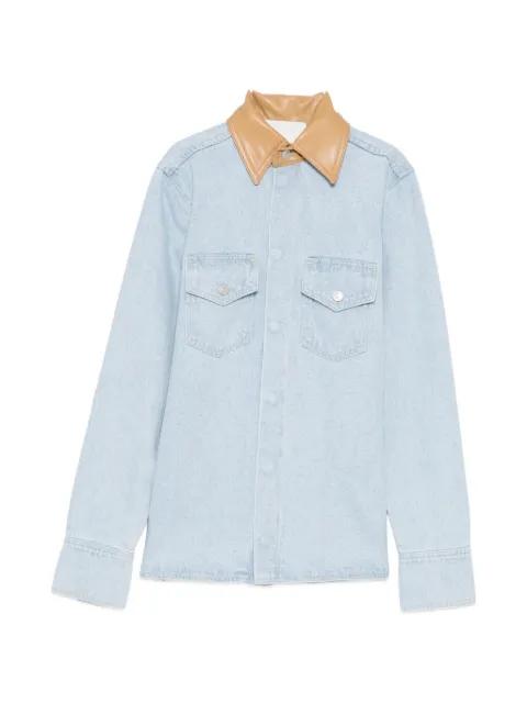 exposed-seam cotton shirt by NANUSHKA