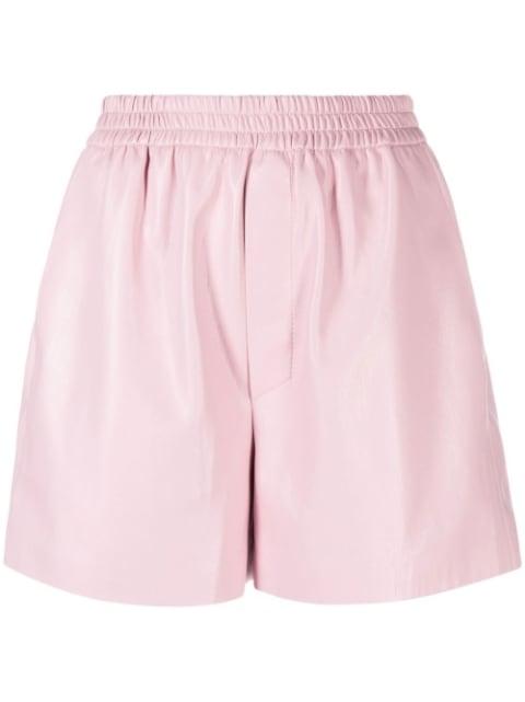 faux-leather boxer shorts by NANUSHKA