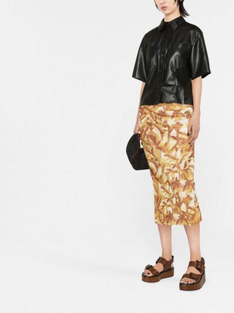 faux-leather shirt by NANUSHKA