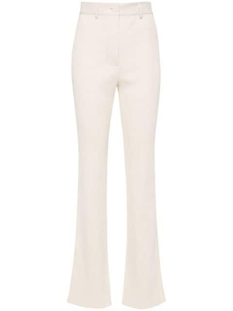 fine-ribbed bootcut trousers by NANUSHKA