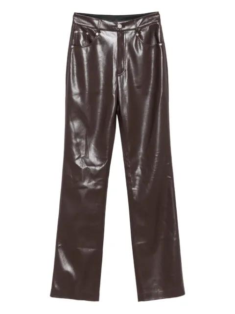 five-pocket faux-leather trousers by NANUSHKA
