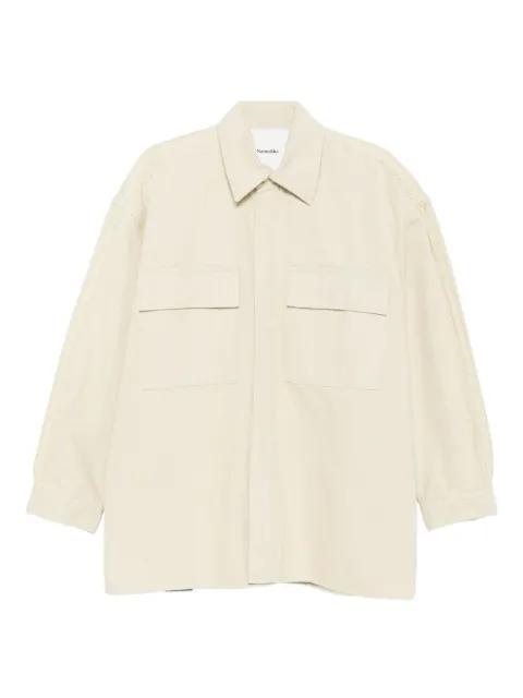 flap-pocket shirt jacket by NANUSHKA