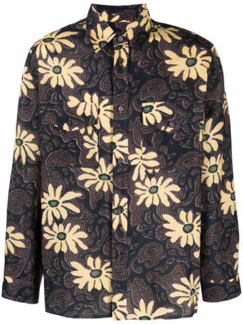 floral print shirt jacket by NANUSHKA
