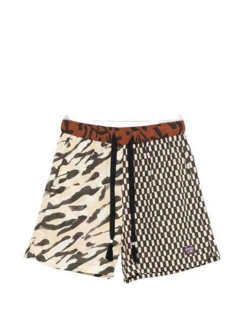 geometric-pattern shorts by NANUSHKA