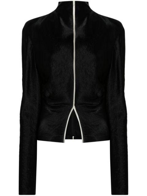 high-neck draped top by NANUSHKA