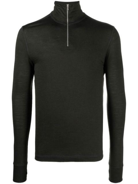 high-neck wool top by NANUSHKA