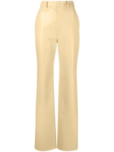 high-waist straight trousers by NANUSHKA