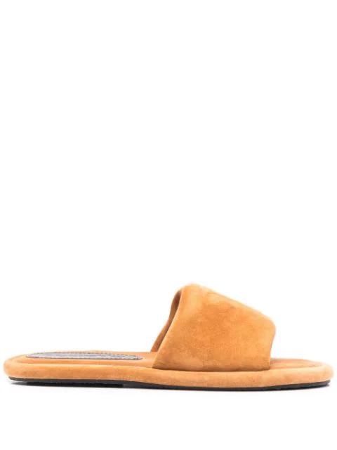 logo-embossed leather sandals by NANUSHKA
